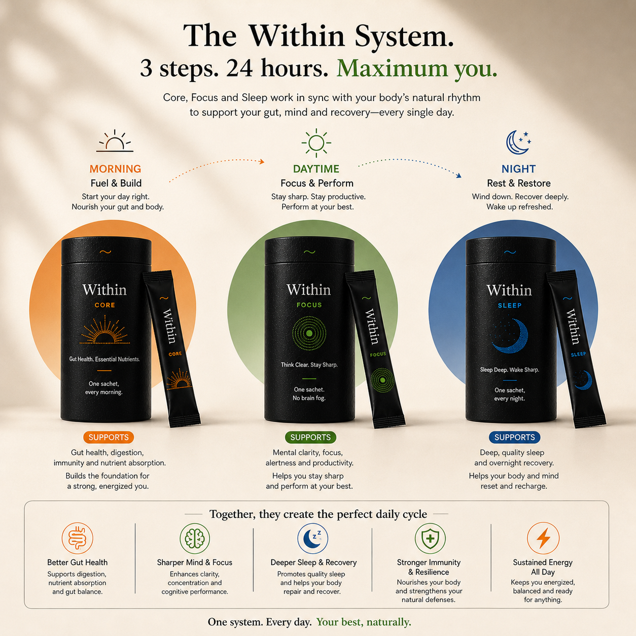 Within System - Core, Focus, Sleep
